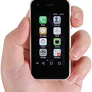 Unlocked Mini Smartphone, 2.5 Inch the World'S Smallest Cell Phone 2+16GB Android 8.1 Smartphone Quad Core Small Phone (Pink)